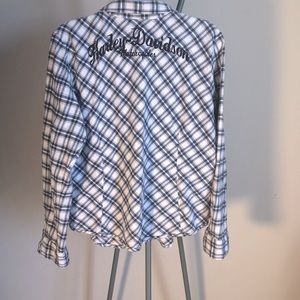 HARLEY DAVIDSON Button Down Shirt with metallic